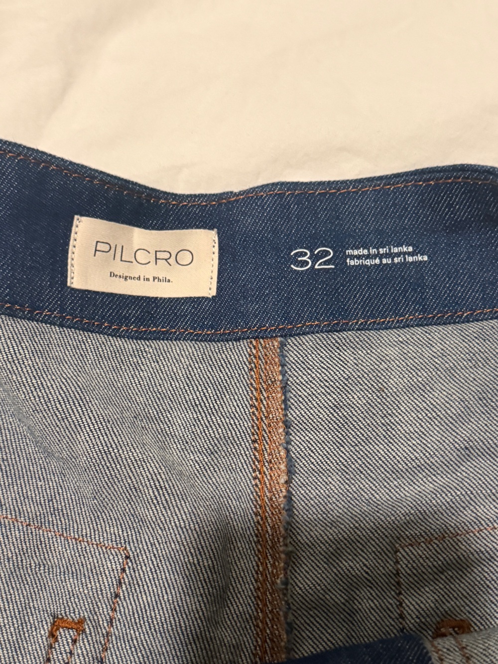Anthropologie Dark Blue Denim High-Waist Pilcro Jean Shorts - Picture 7 of 8